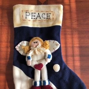 Gorgeous Boutique Plush 3D Angel Christmas Stocking Peace Gift